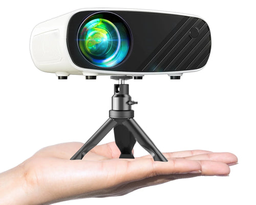Mini Projector, Portable Projector 1080P, Movie Projection Compatible with Android/Ios White 1PC