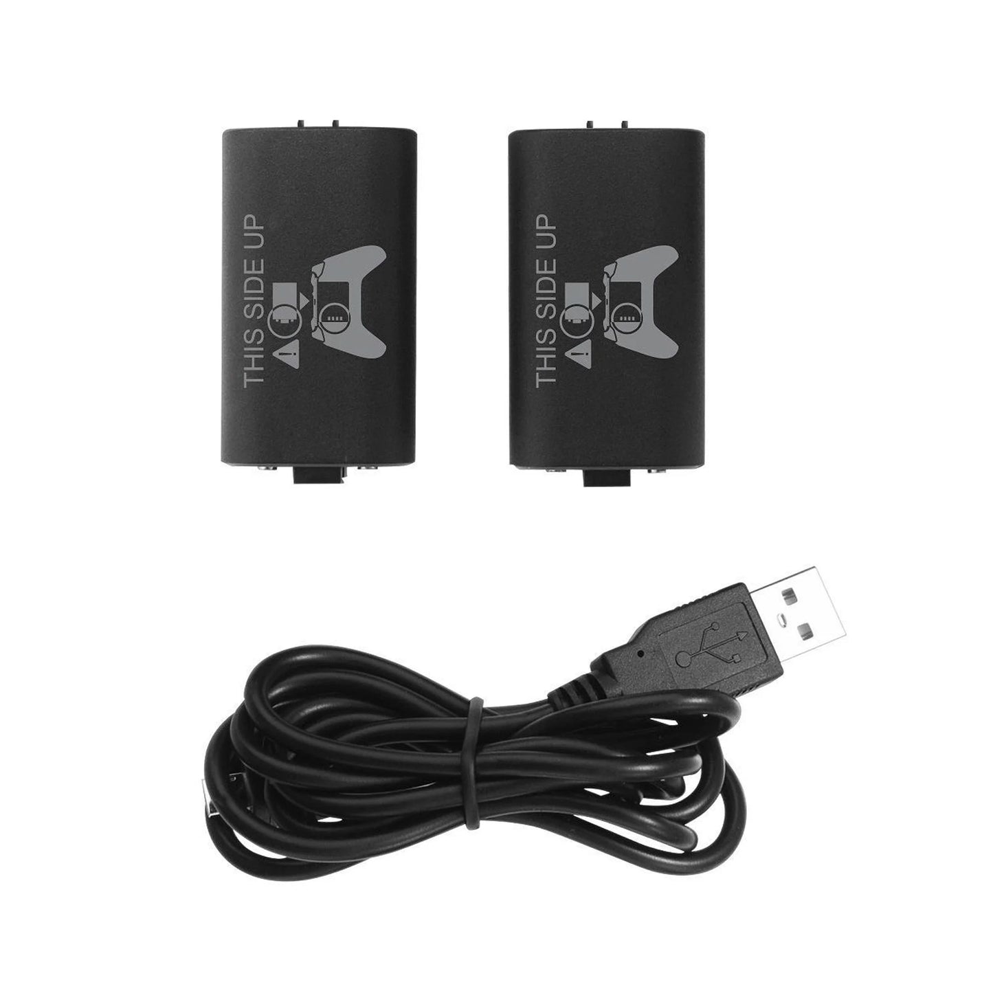 2-Pack Rechargeable Batteries Compatible with Xbox Series X, Series S, and Xbox One - Comes with 2 2800Mah Batteries and Charging Station - Smart LED Indicator