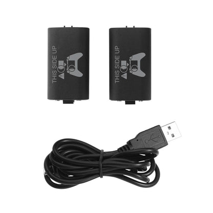 2-Pack Rechargeable Batteries Compatible with Xbox Series X, Series S, and Xbox One - Comes with 2 2800Mah Batteries and Charging Station - Smart LED Indicator